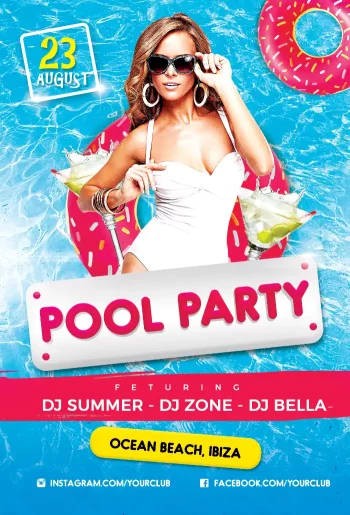 Pool Party Vol 2 Flyer Template