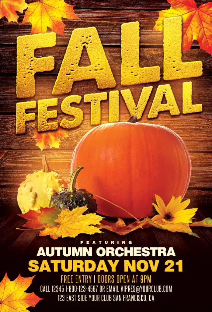 Fall Festival Vol. 2 Flyer Template for Photoshop | Awesomeflyer