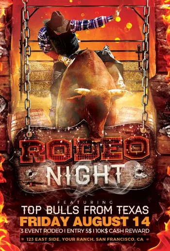 Rodeo Event Flyer Template