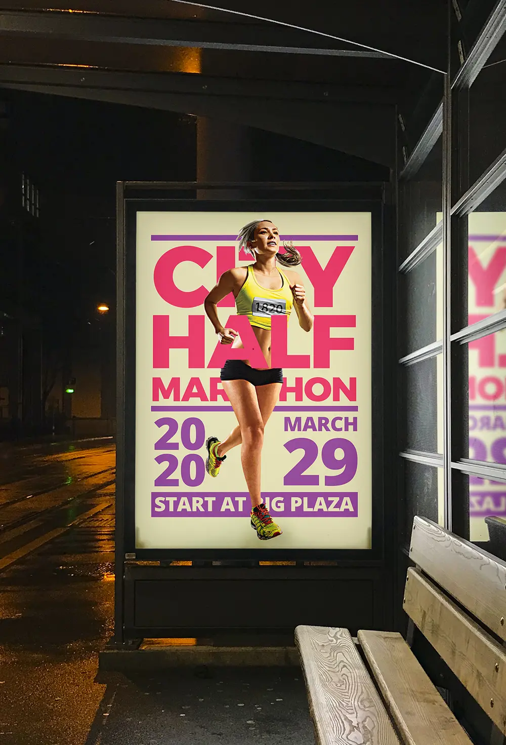 Free Marathon Event Flyer Template