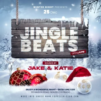 Jingle Beats Christmas Party Instagram Template